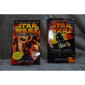 Star Wars Novels Labyrinth of Evil Rise of Darth Vader Paperback Book Lot of 2